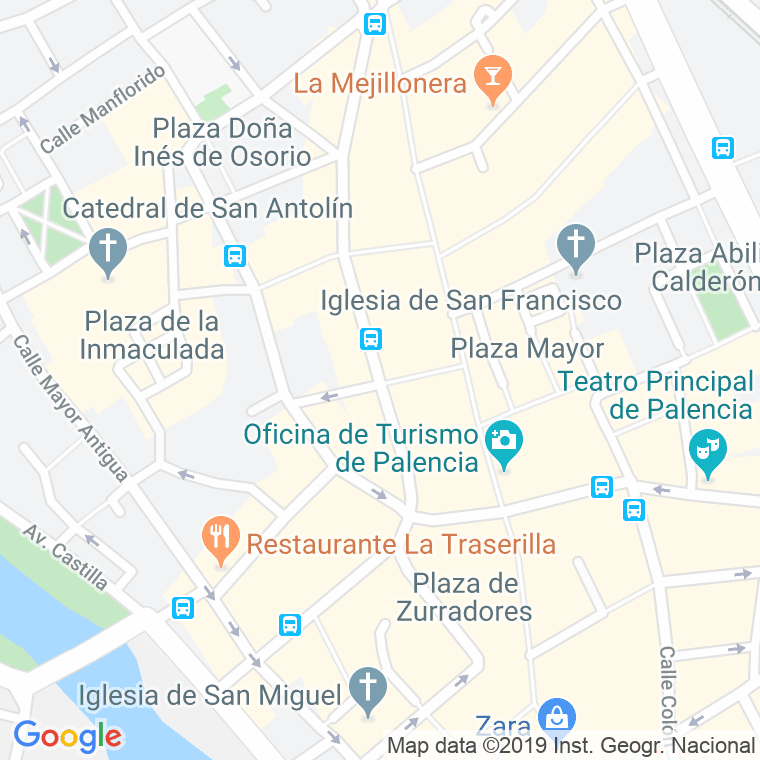 Código postal de Menendez Pelayo en Palencia