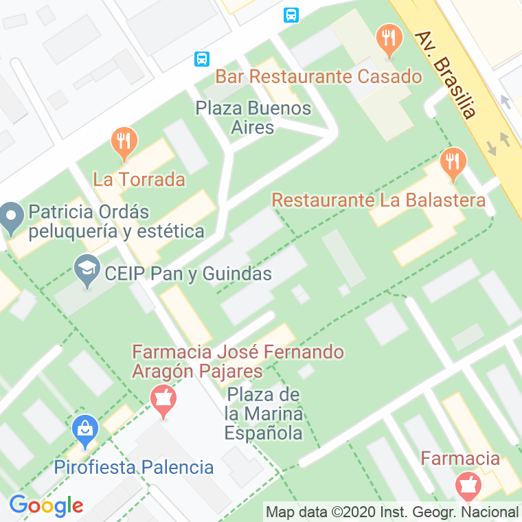 Código Postal calle Buenos Aires, plaza en Palencia