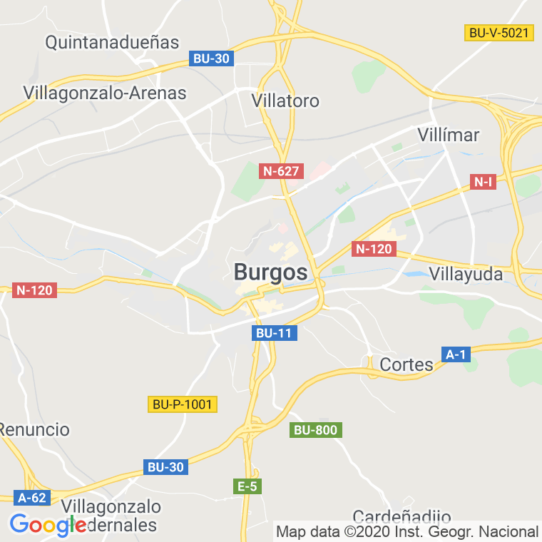 Código Postal calle Burgos, carretera (Impares Del 1 Al Final)  (Pares Del 2 Al Final) en Palencia