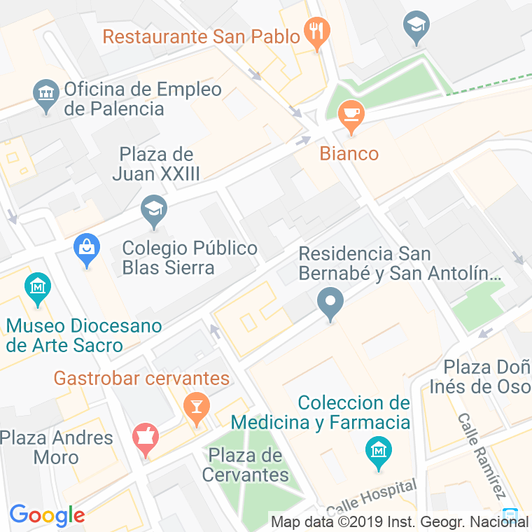 Código Postal calle Canonigo San Martin en Palencia