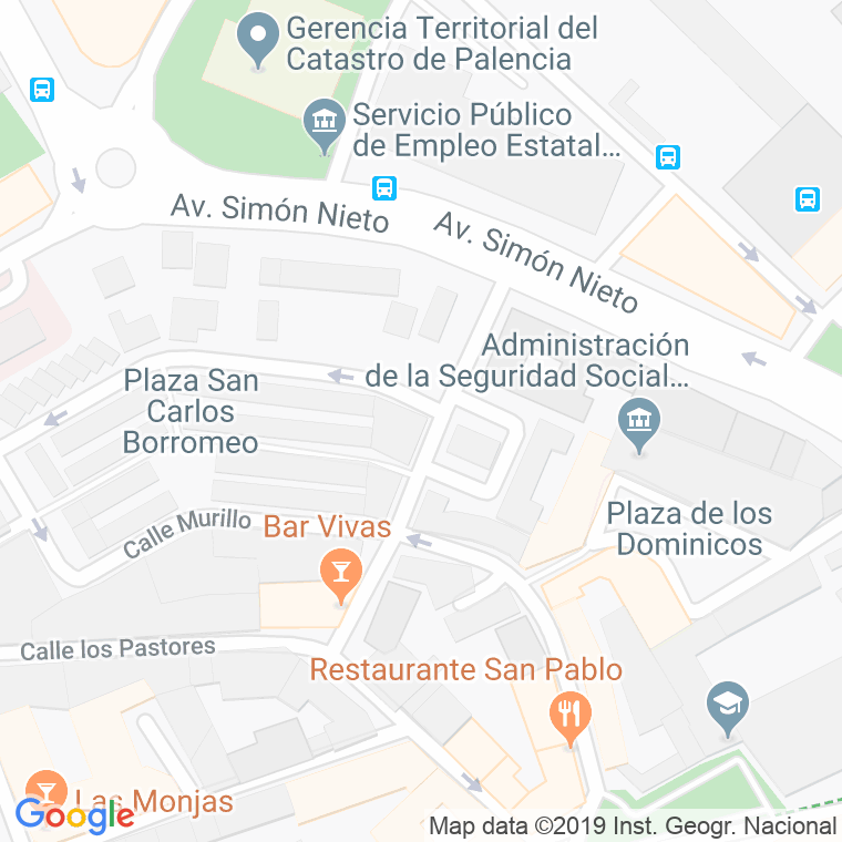 Código Postal calle Carmelitas, plaza en Palencia