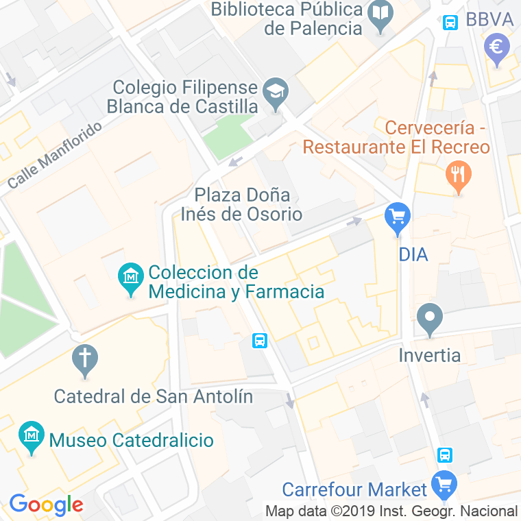 Código Postal calle Doña Urraca   (Impares Del 3 Al Final)  (Pares Del 4 Al Final) en Palencia