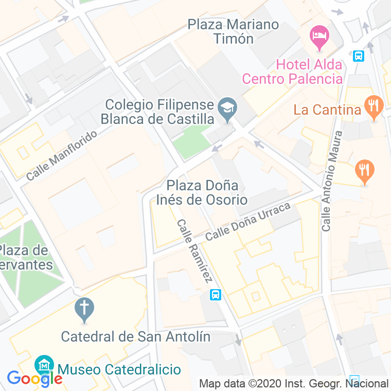 Código Postal calle Ines De Osorio en Palencia
