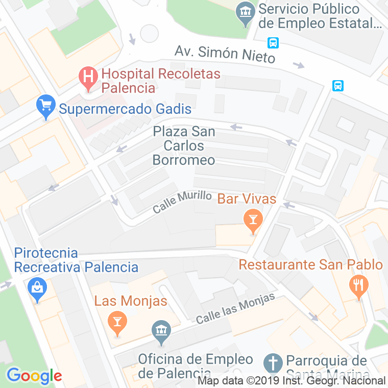 Código Postal calle Murillo en Palencia
