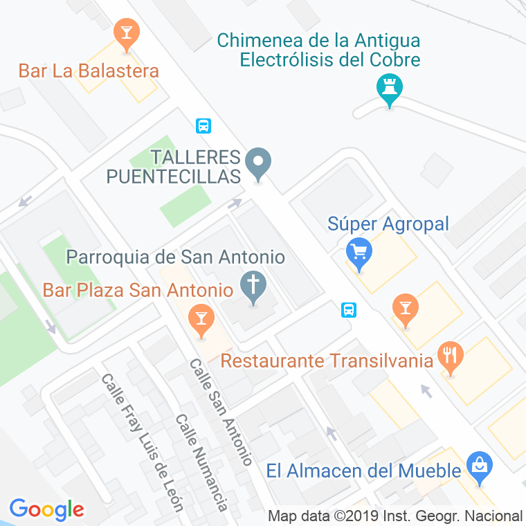 Código Postal calle San Antonio en Palencia