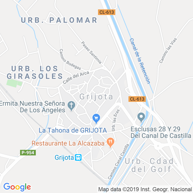 Código Postal calle Grijota, carretera en Palencia