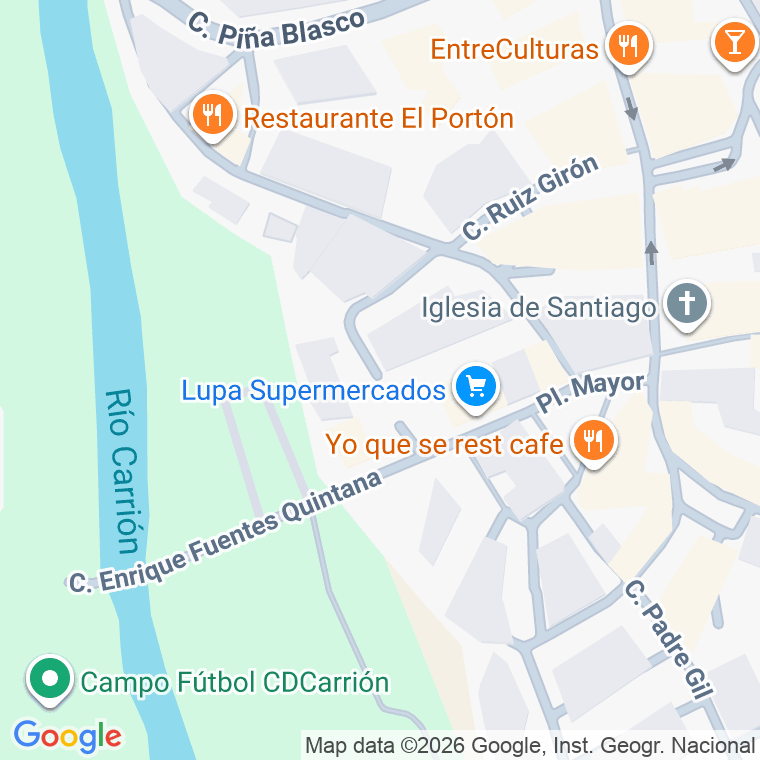 Código postal de Calle Alfonso Ii en Carrion de los Condes