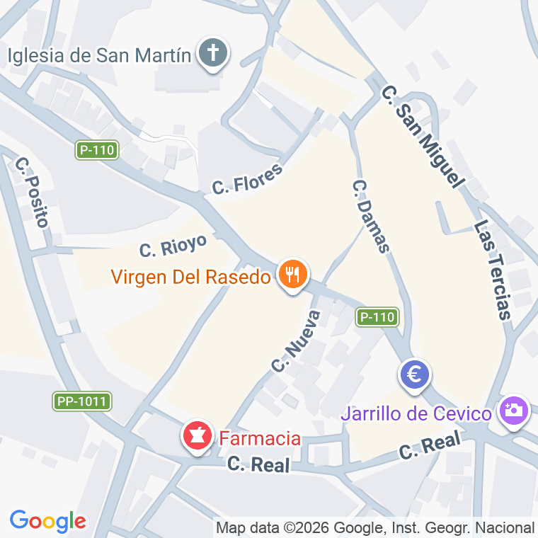 Código postal de Plaza Santa Ana en Cevico de la Torre