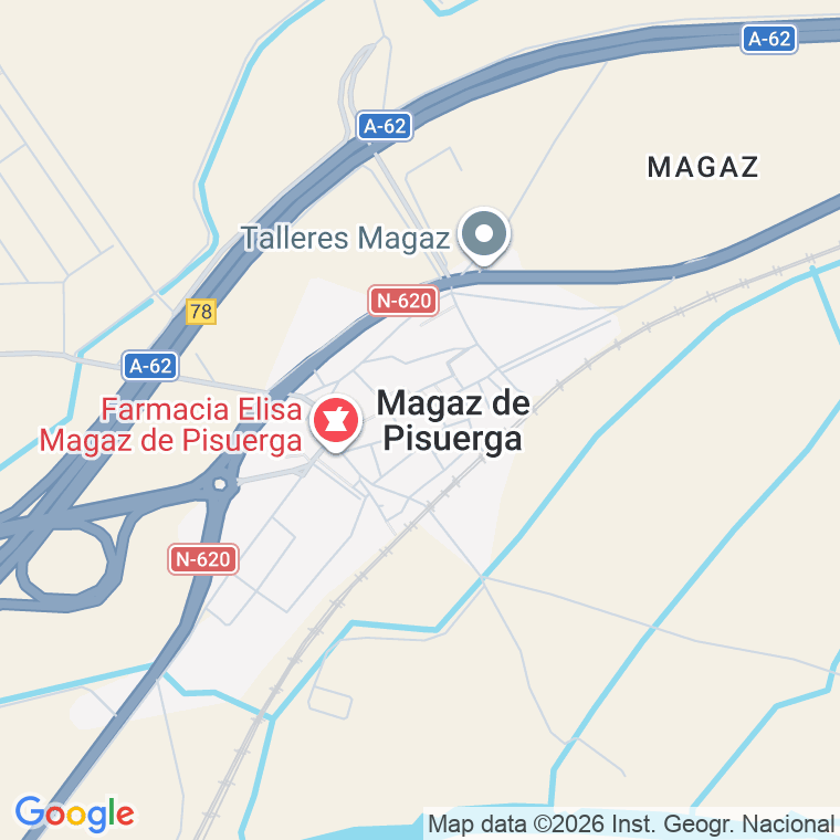 Código postal de Magaz de Pisuerga en Palencia