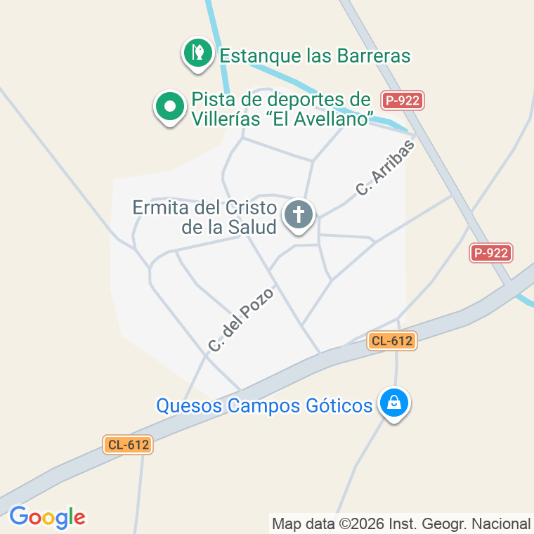 Código postal de Calle Puertas Cegadas en Villerias de Campos