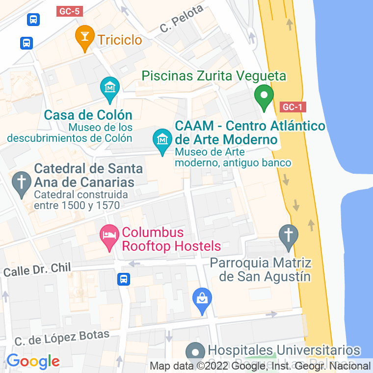 Código Postal calle Agustin Millares en Las Palmas de Gran Canaria
