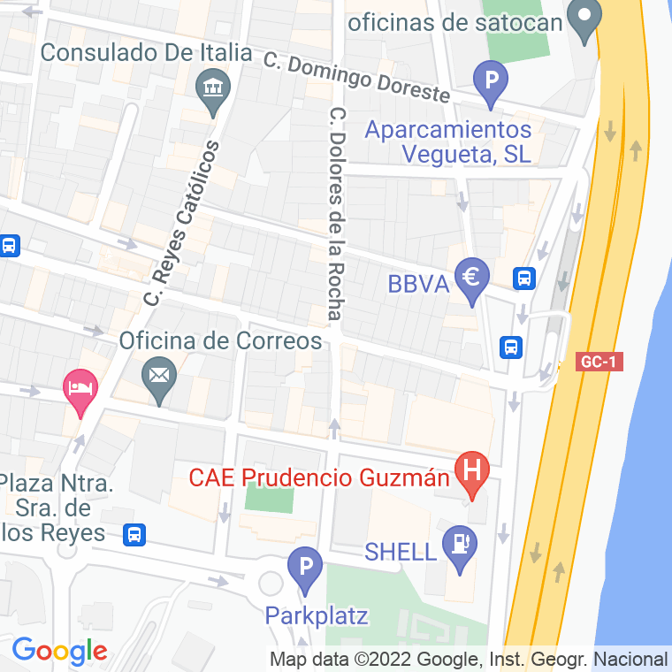 Código Postal calle Alonso Quintero en Las Palmas de Gran Canaria