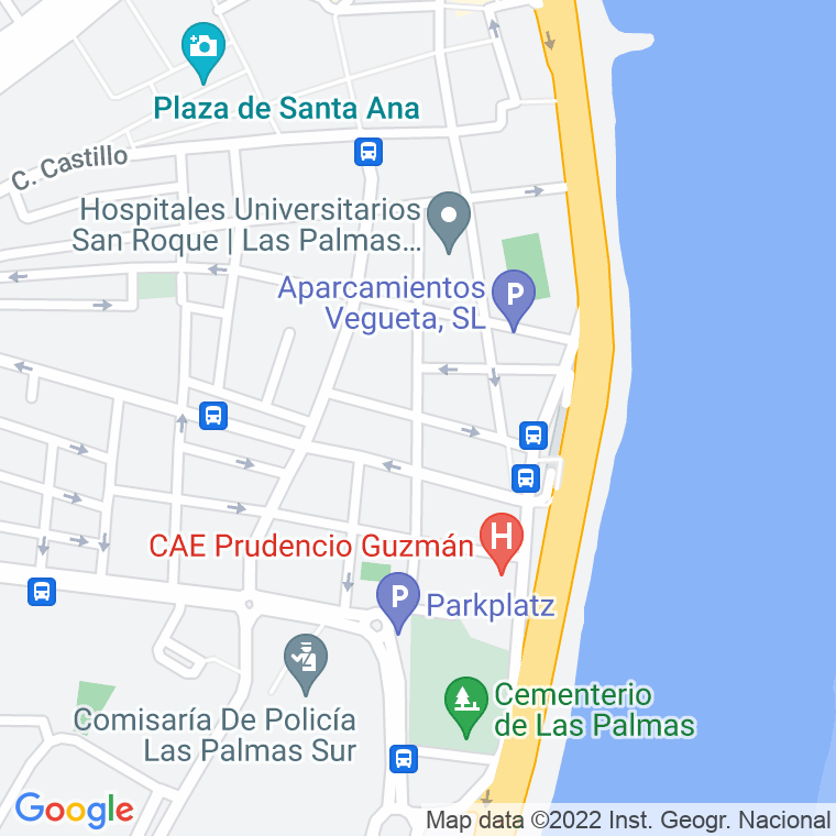 Código Postal calle Dolores De La Rocha en Las Palmas de Gran Canaria
