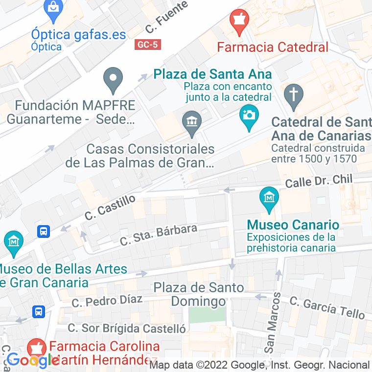 Código Postal calle Espiritu Santo en Las Palmas de Gran Canaria