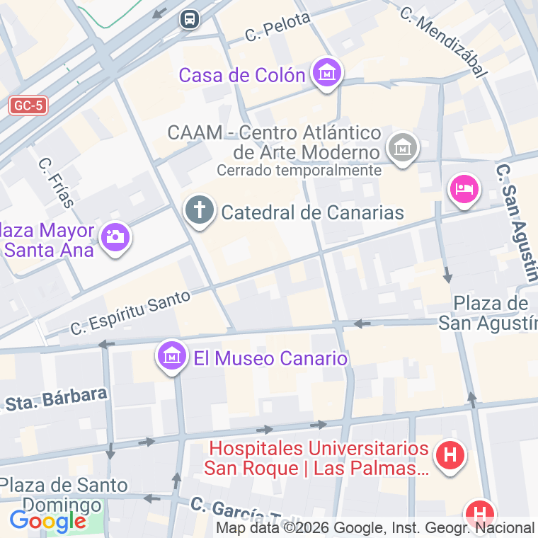 Código postal de Espiritu Santo en Las Palmas de Gran Canaria