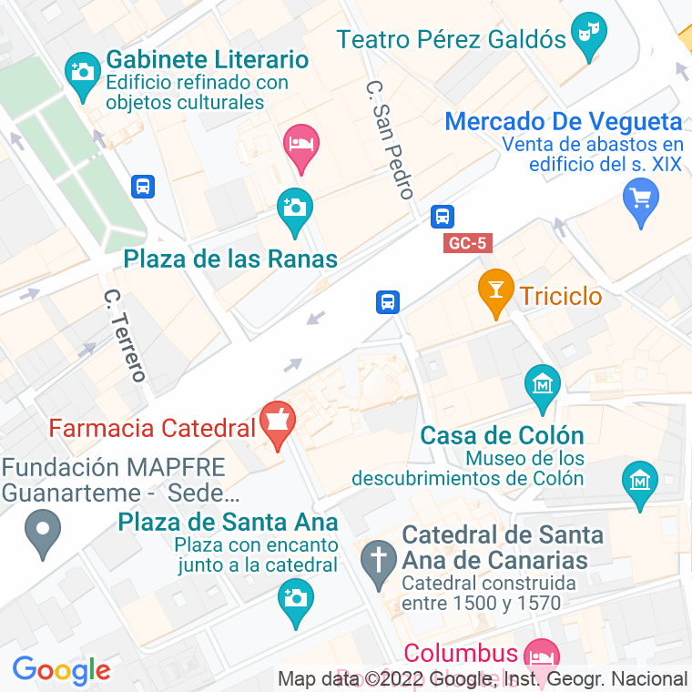 Código Postal calle Mesa De Leon, plaza en Las Palmas de Gran Canaria