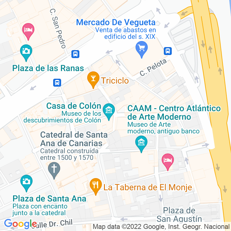 Código Postal calle San Antonio Abad, plaza en Las Palmas de Gran Canaria
