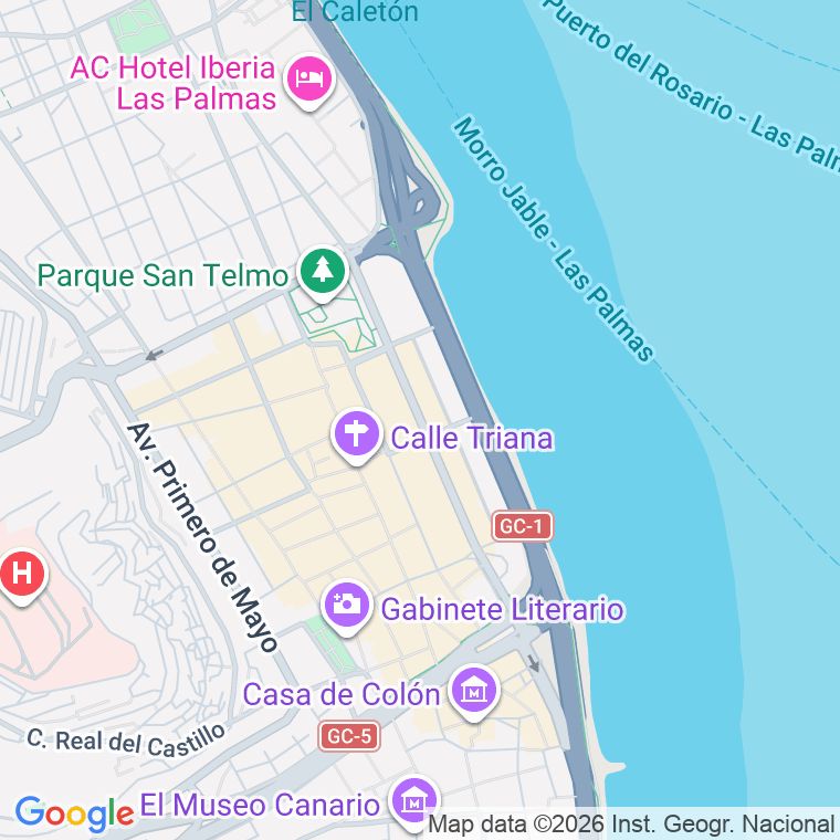 Código postal de Rafael Cabrera, Avenida en Las Palmas de Gran Canaria