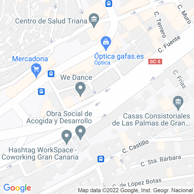 Código Postal calle San Diego De Alcala en Las Palmas de Gran Canaria