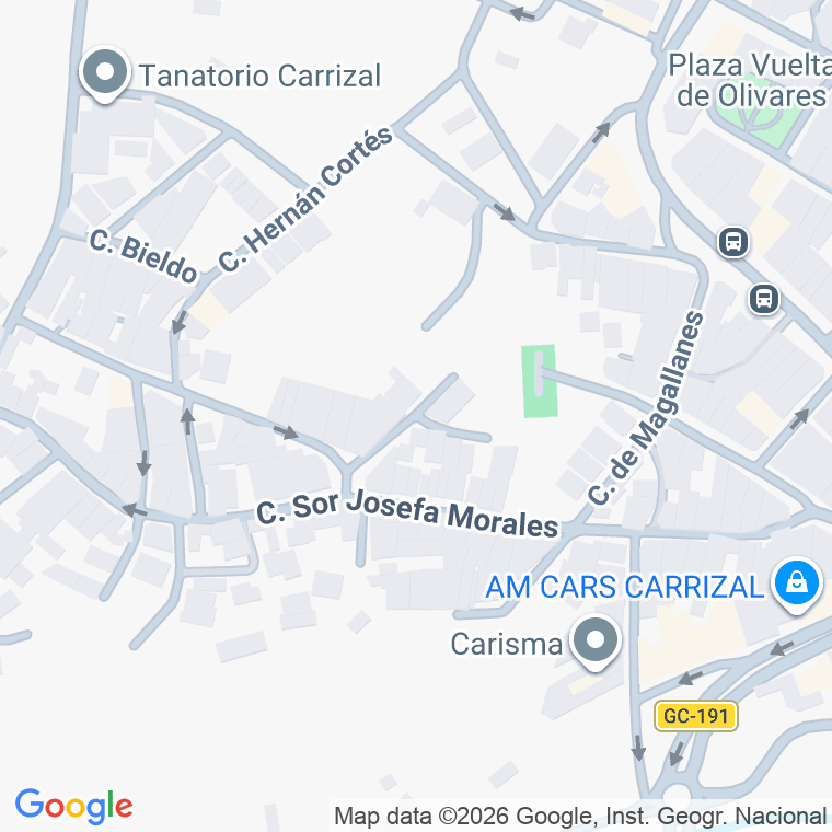 Código postal de Calle Juan Ramirez, Vigilante en Palmas Gran Canaria (las)