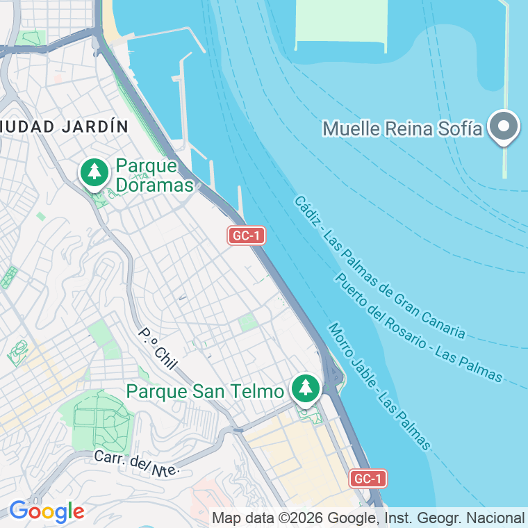 Código postal de Alcalde Jose Ramirez Bethencourt   (impares del 1 al 9)  (pares del 2 al 10) en Las Palmas de Gran Canaria