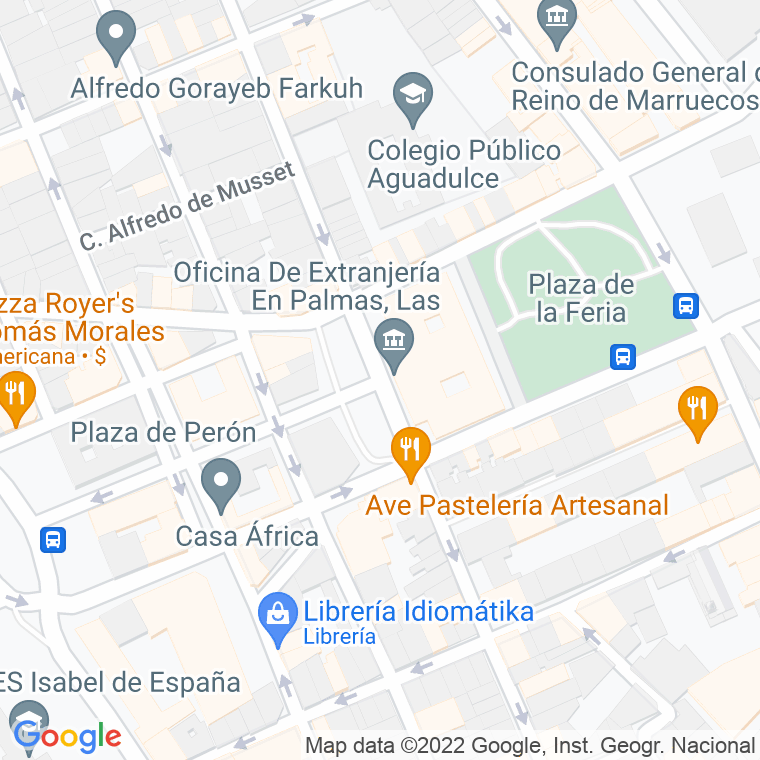 Código Postal calle Concordia, plaza en Las Palmas de Gran Canaria