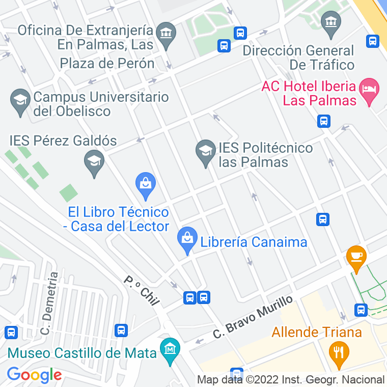 Código Postal calle Eusebio Navarro en Las Palmas de Gran Canaria
