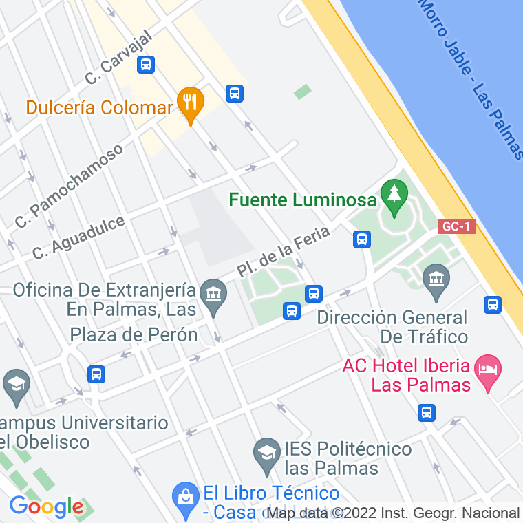 Código Postal calle Feria, plaza (Impares Del 1 Al Final)  (Pares Del 2 Al Final) en Las Palmas de Gran Canaria