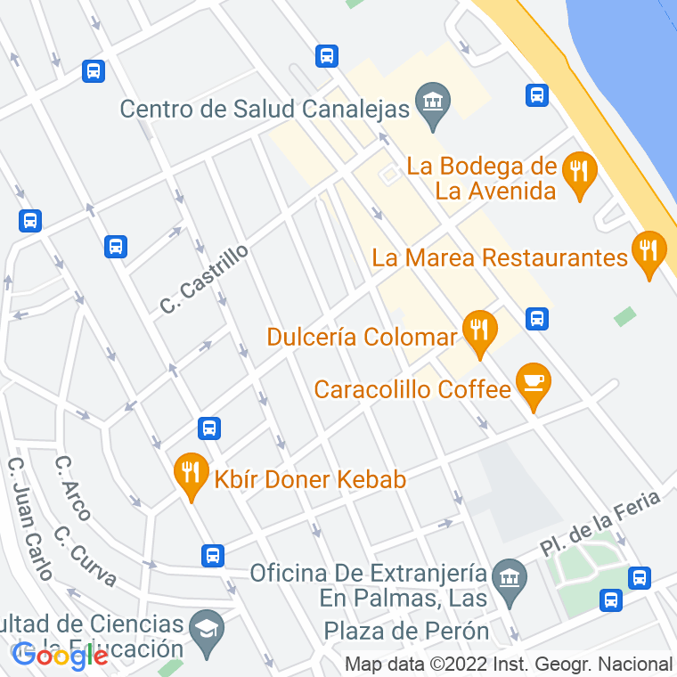 Código Postal calle Matias Padron   (Impares Del 1 Al 7)  (Pares Del 2 Al 12) en Las Palmas de Gran Canaria