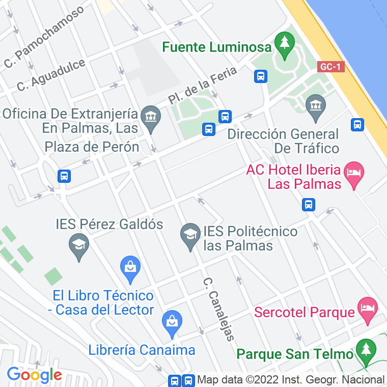 Código Postal calle Obispo Rabadan en Las Palmas de Gran Canaria