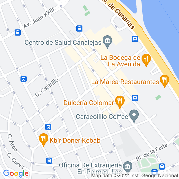 Código Postal calle Carvajal en Las Palmas de Gran Canaria