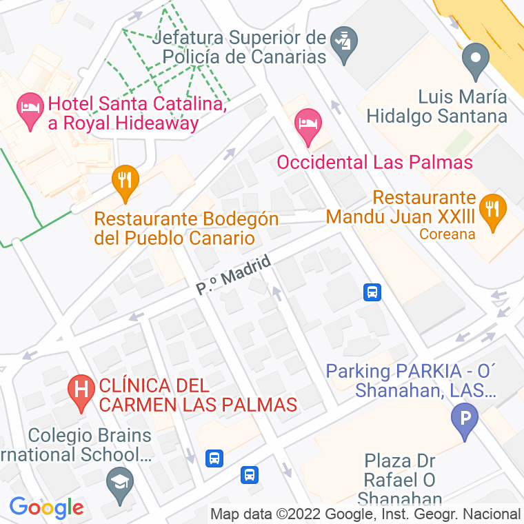 Código Postal calle Madrid, paseo en Las Palmas de Gran Canaria