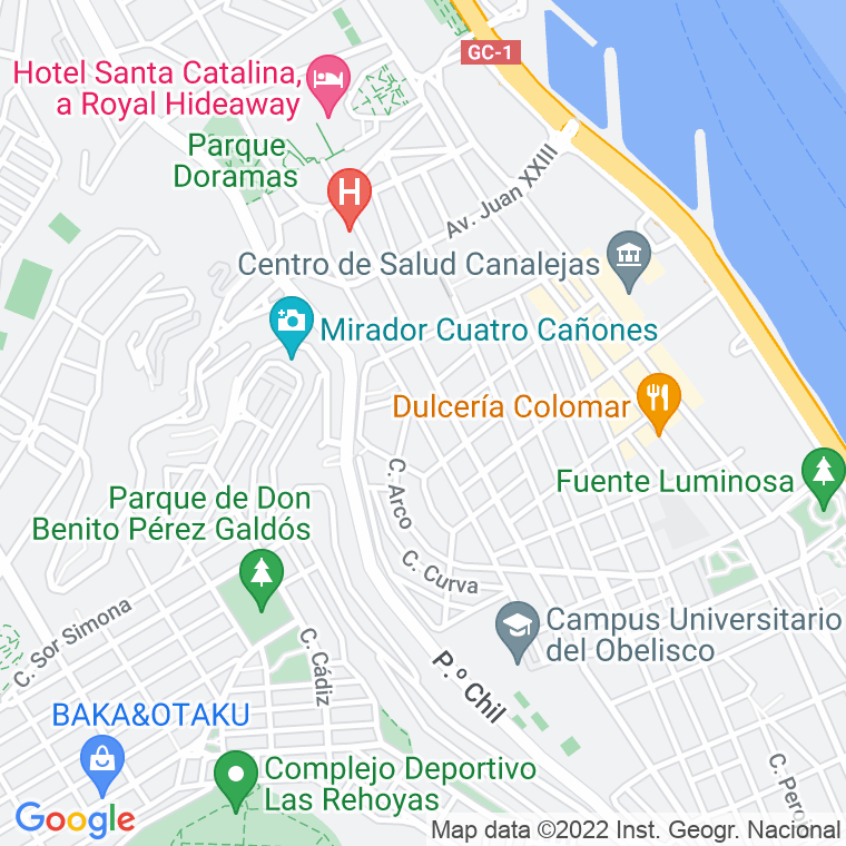 Código Postal calle Perez Del Toro en Las Palmas de Gran Canaria