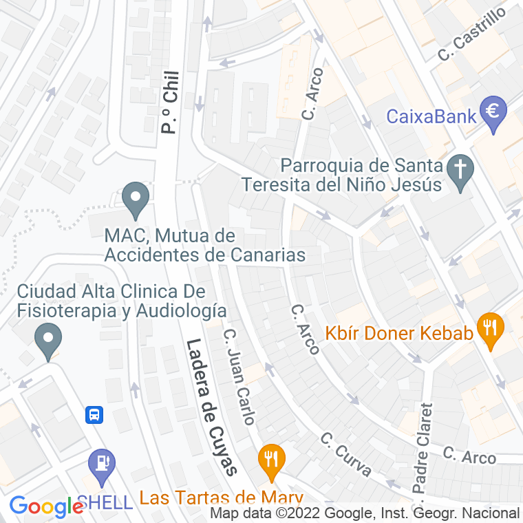 Código Postal calle Regente Hermosilla en Las Palmas de Gran Canaria