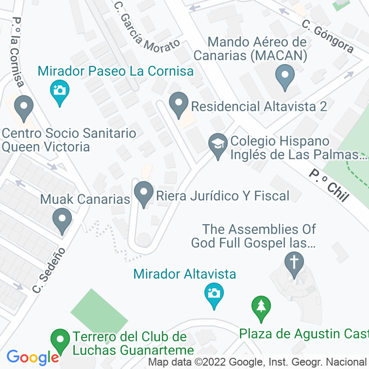 Código Postal calle Chopin en Las Palmas de Gran Canaria