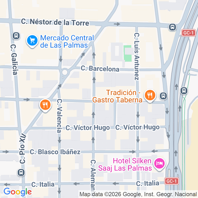 Código postal de Pi y Margall en Las Palmas de Gran Canaria