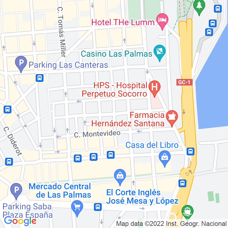 Código Postal calle Cirilo Moreno en Las Palmas de Gran Canaria