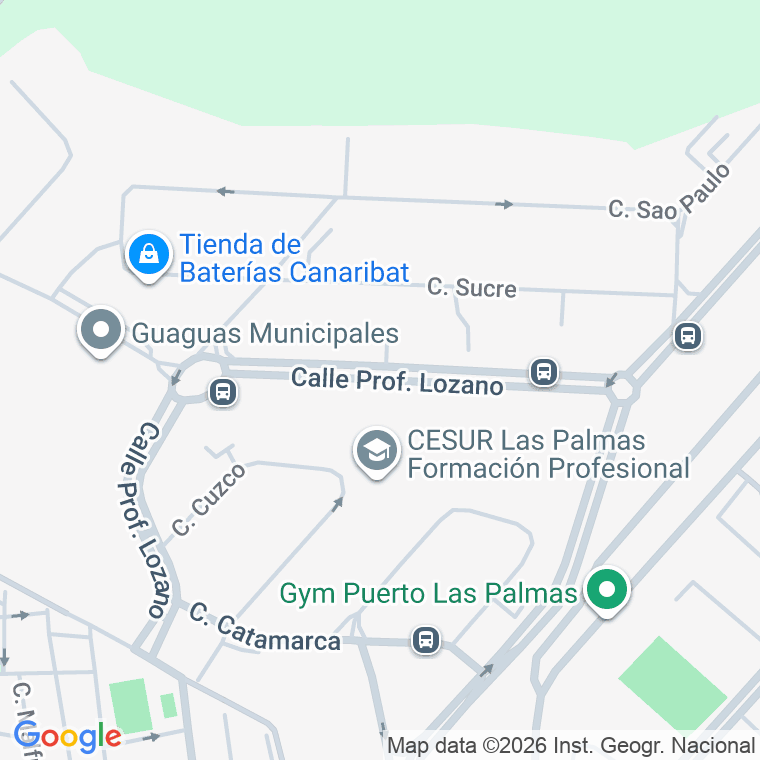 Código postal de Profesor Lozano en Las Palmas de Gran Canaria