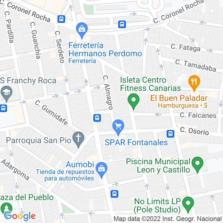 Código Postal calle Claveles, Los en Las Palmas de Gran Canaria