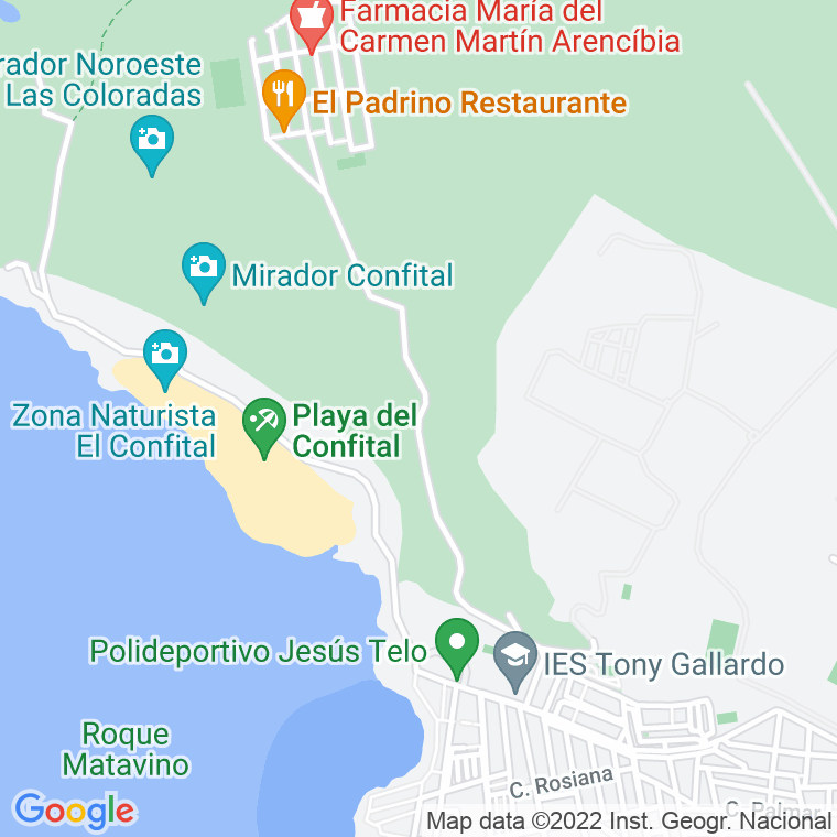 Código Postal calle Coloradas, Las en Las Palmas de Gran Canaria