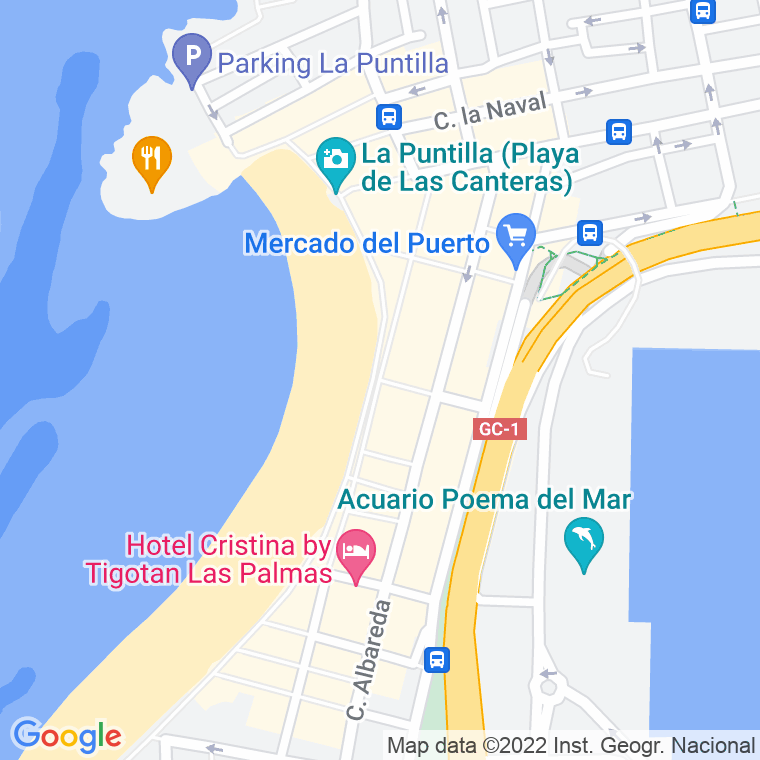 Código Postal calle Gofiones, Los, paseo en Las Palmas de Gran Canaria