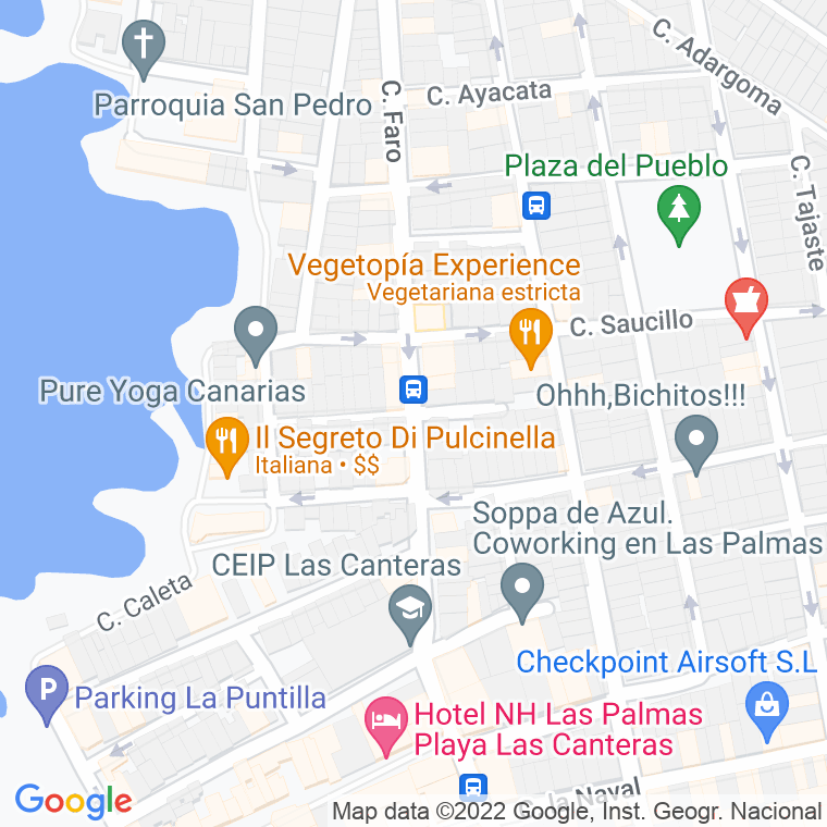 Código Postal calle Juan De La Cosa en Las Palmas de Gran Canaria
