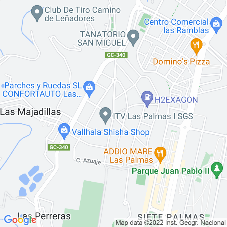 Código Postal calle Arguineguin en Las Palmas de Gran Canaria