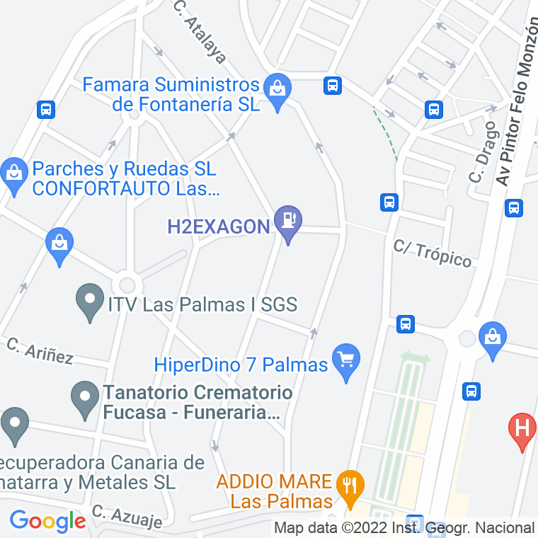 Código Postal calle Arrecife en Las Palmas de Gran Canaria