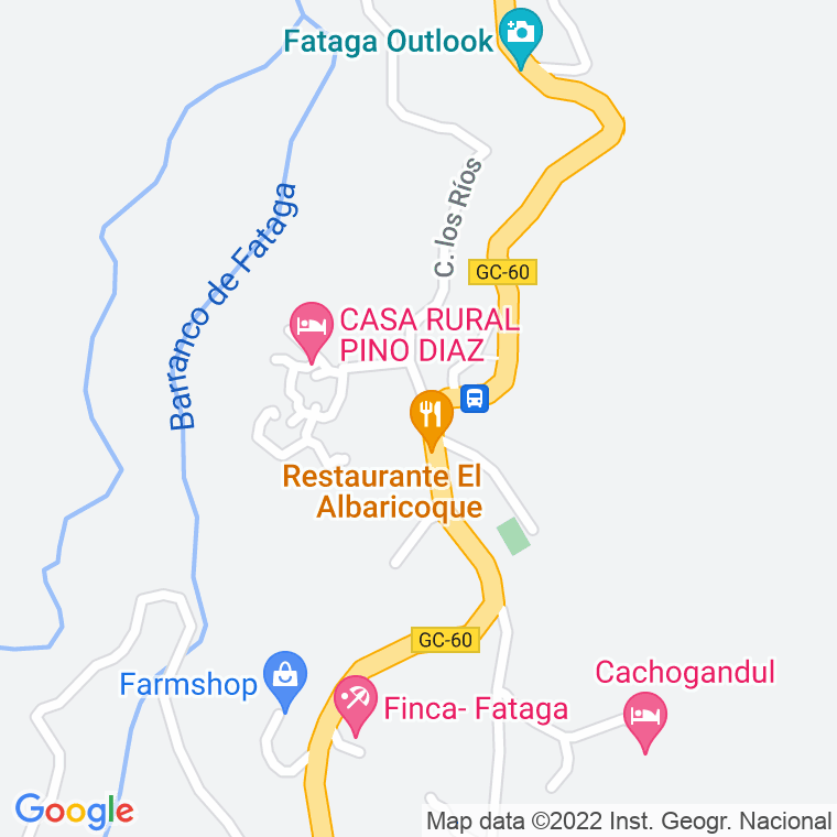 Código Postal calle Fataga, De, barranco en Las Palmas de Gran Canaria