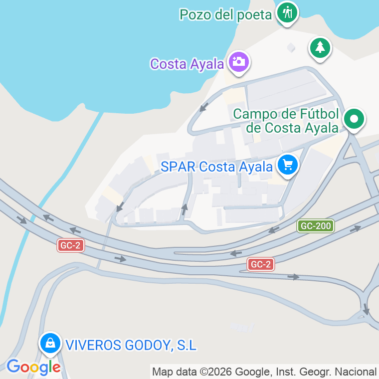 Código postal de Oceano Atlantico en Las Palmas de Gran Canaria