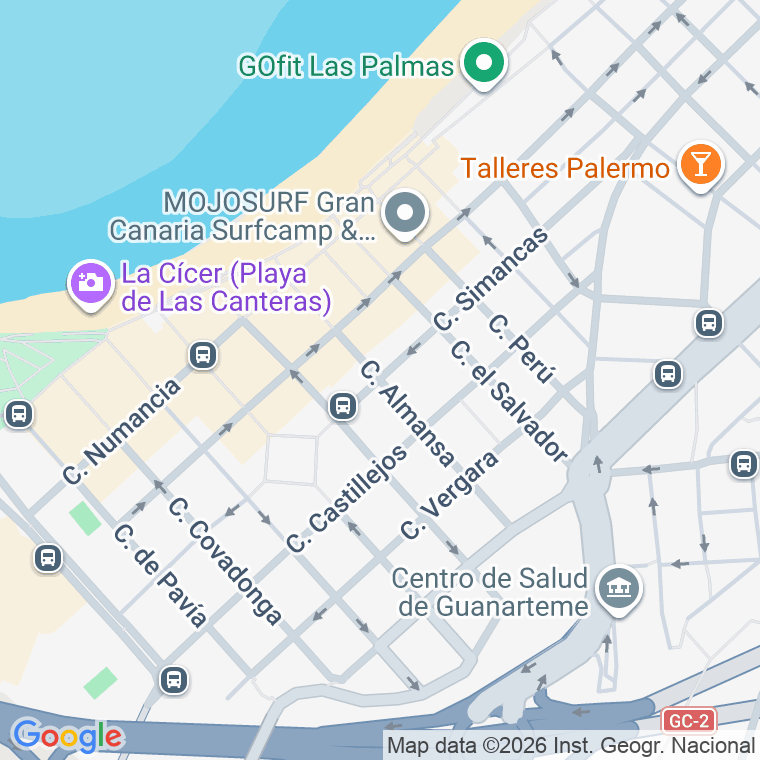 Código postal de Simancas en Las Palmas de Gran Canaria