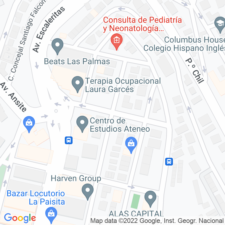 Código Postal calle Cronista Navarro Ruiz en Las Palmas de Gran Canaria