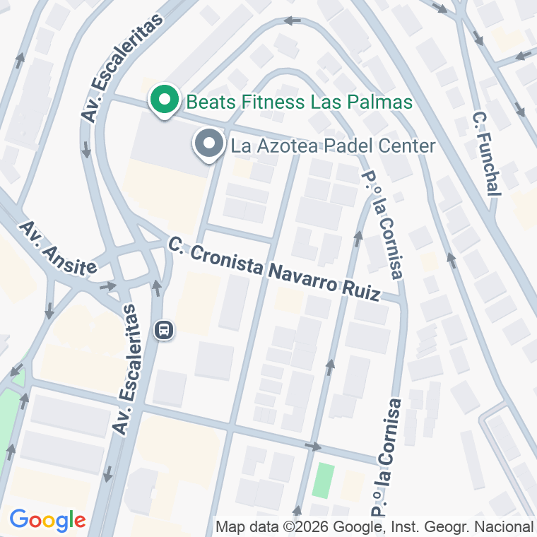 Código postal de Cronista Navarro Ruiz en Las Palmas de Gran Canaria
