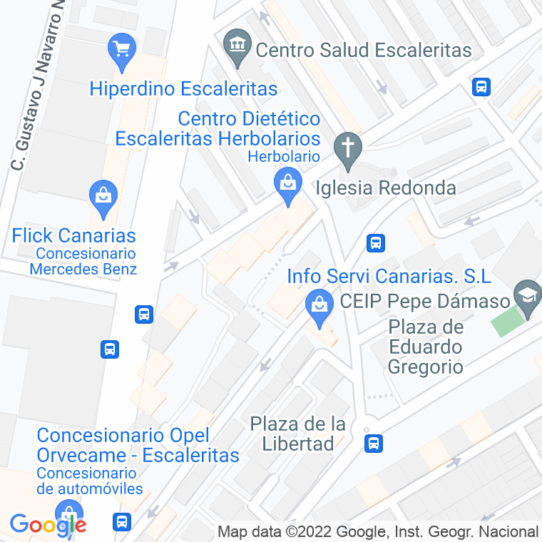 Código Postal calle Doctor Felix Rodriguez De La Fuente, plaza en Las Palmas de Gran Canaria